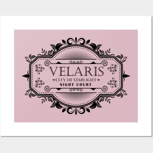 Velaris City Of Starlight Night Court Acotar SJM Merch Retro Vintage Bookish Fantasy Book Lover Posters and Art